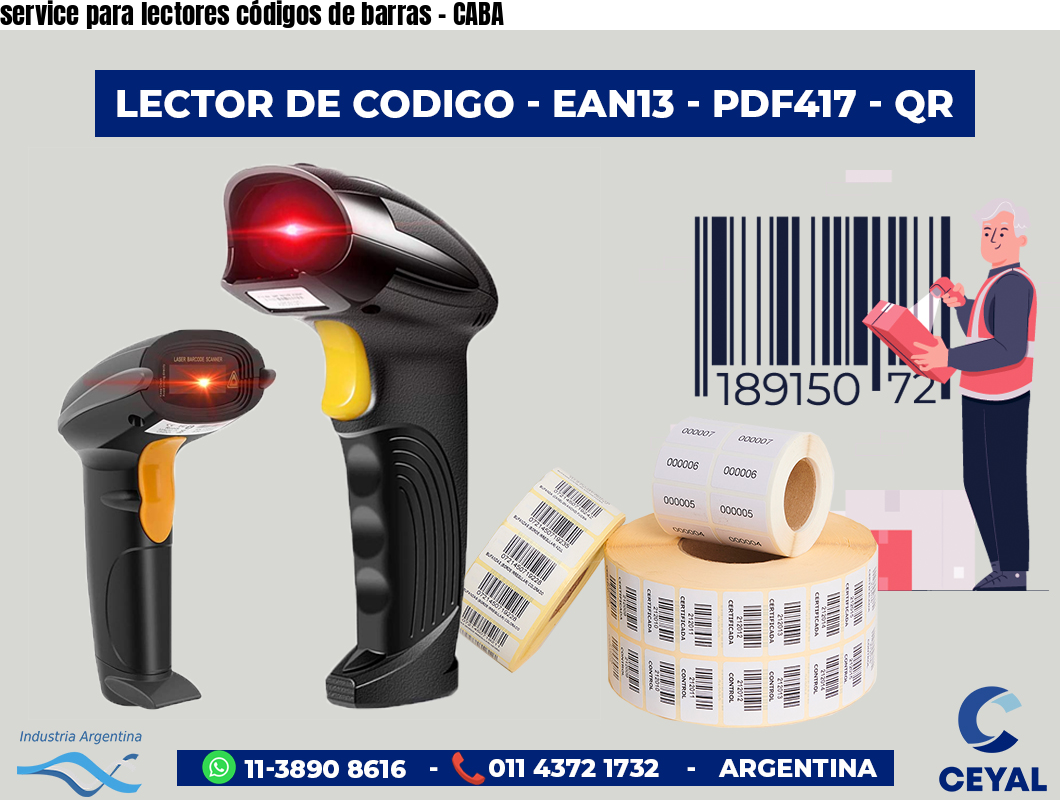 service para lectores códigos de barras - CABA