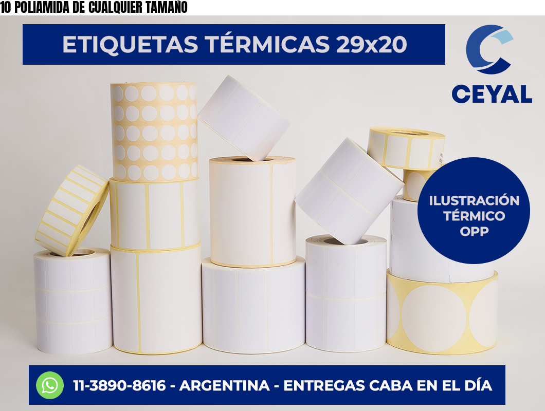 10 POLIAMIDA DE CUALQUIER TAMAÑO