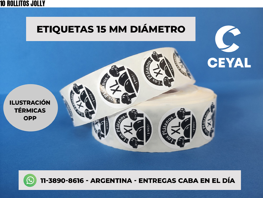 10 ROLLITOS JOLLY