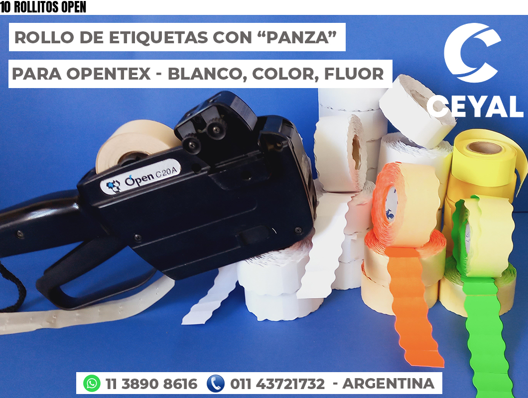 10 ROLLITOS OPEN