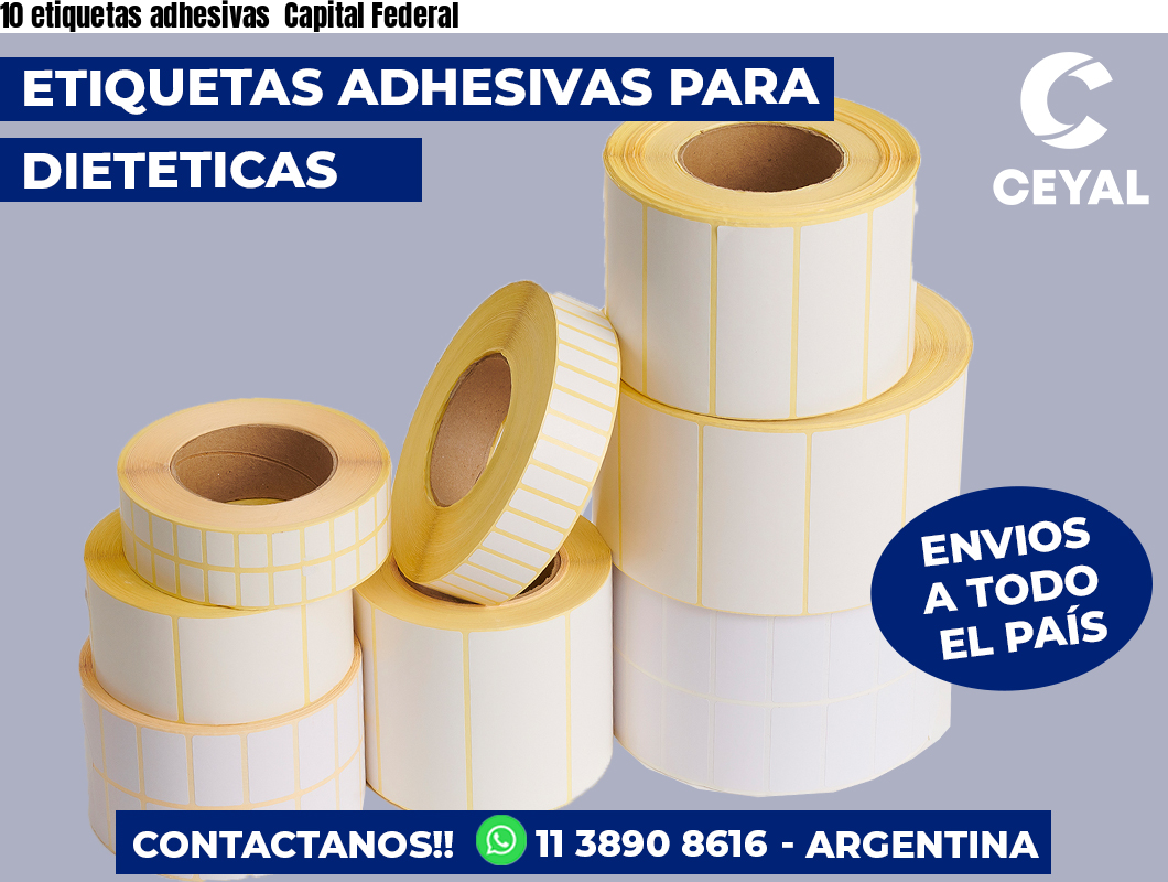 10 etiquetas adhesivas  Capital Federal