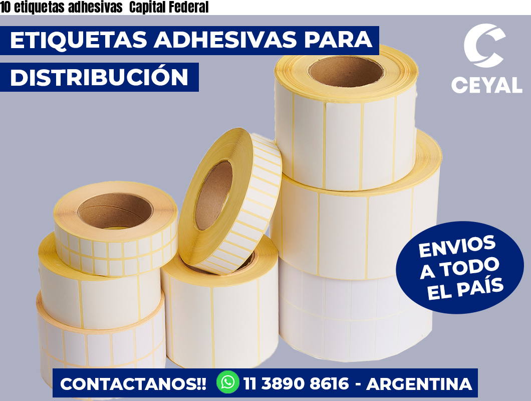 10 etiquetas adhesivas  Capital Federal
