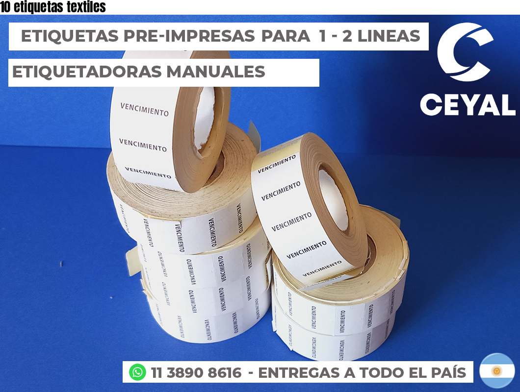 10 etiquetas textiles