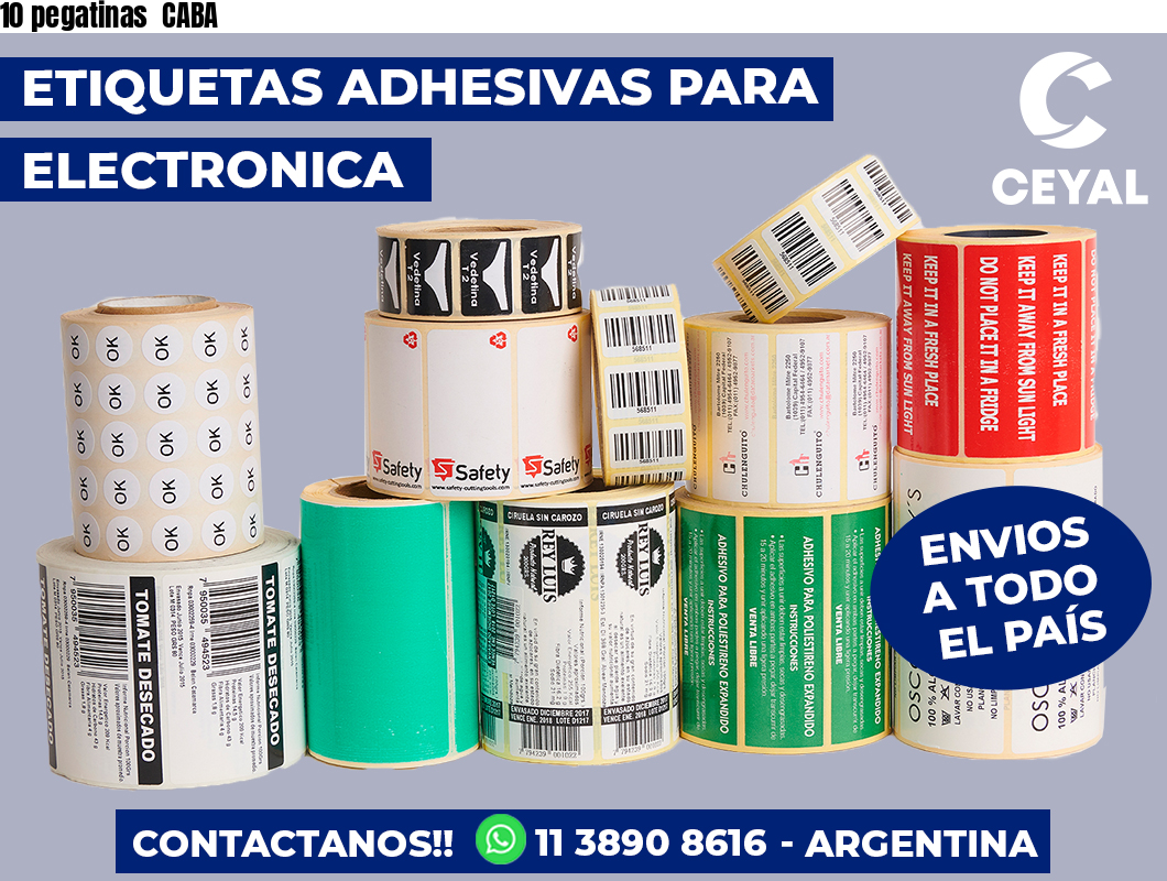 10 pegatinas CABA