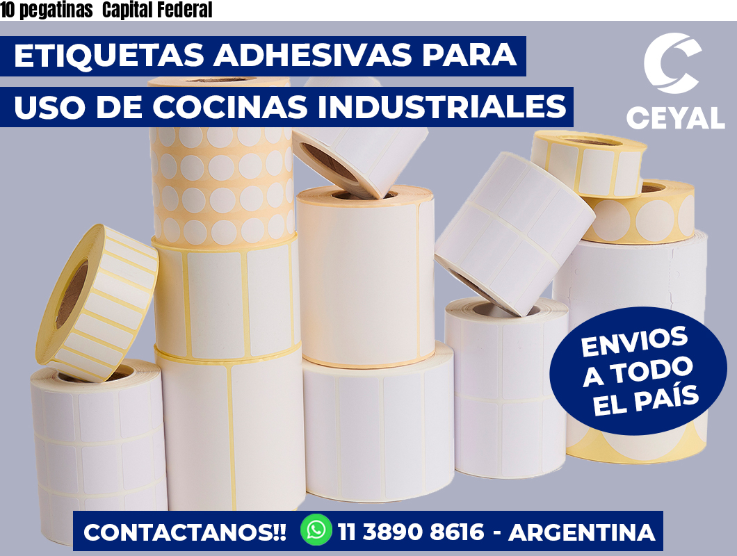 10 pegatinas Capital Federal