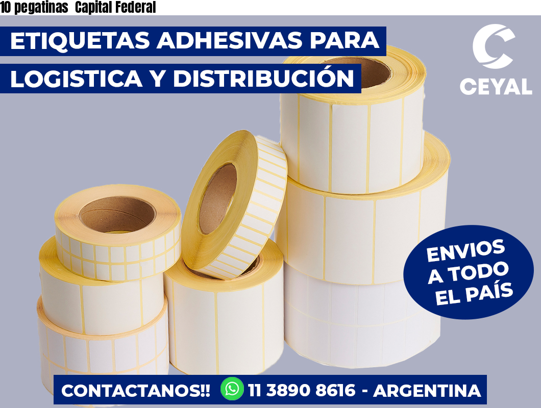 10 pegatinas Capital Federal