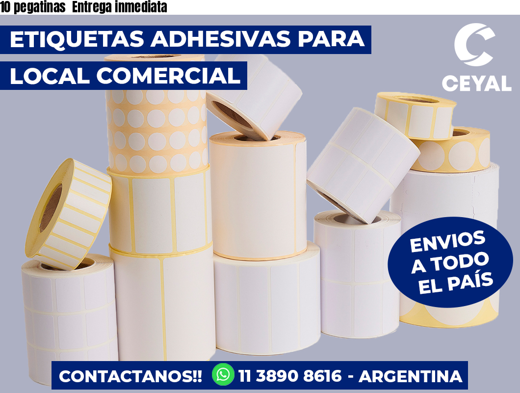 10 pegatinas Entrega inmediata