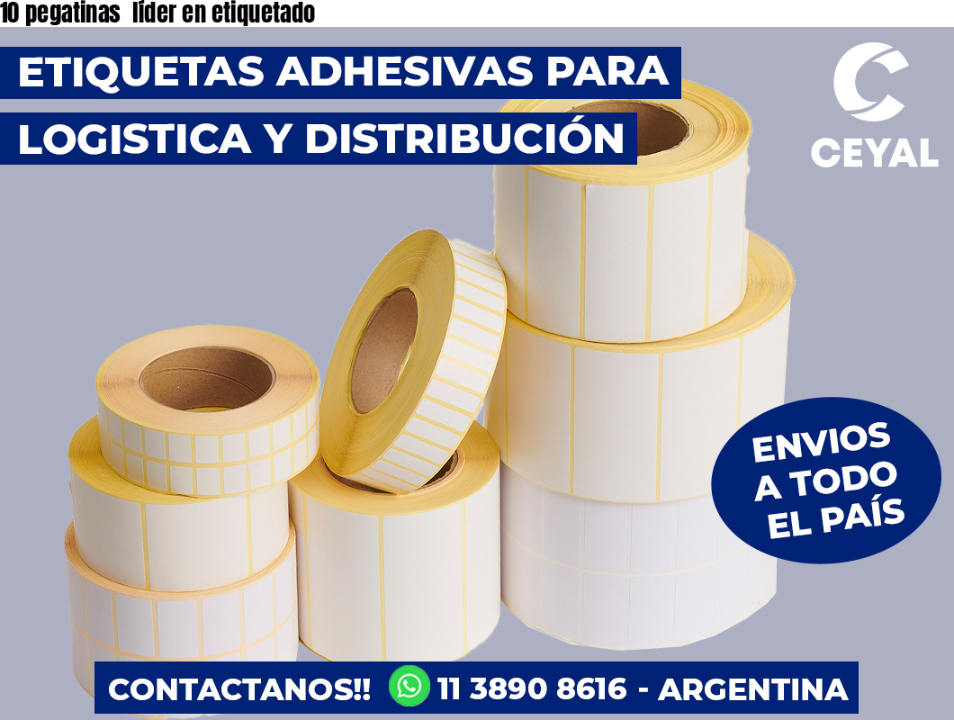 10 pegatinas líder en etiquetado