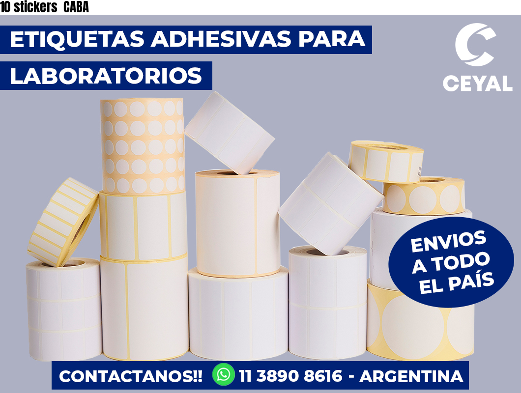 10 stickers CABA
