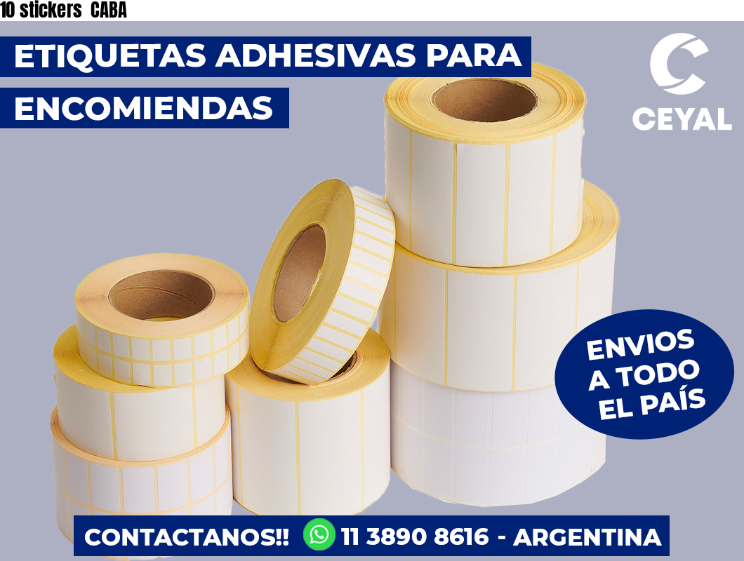 10 stickers CABA