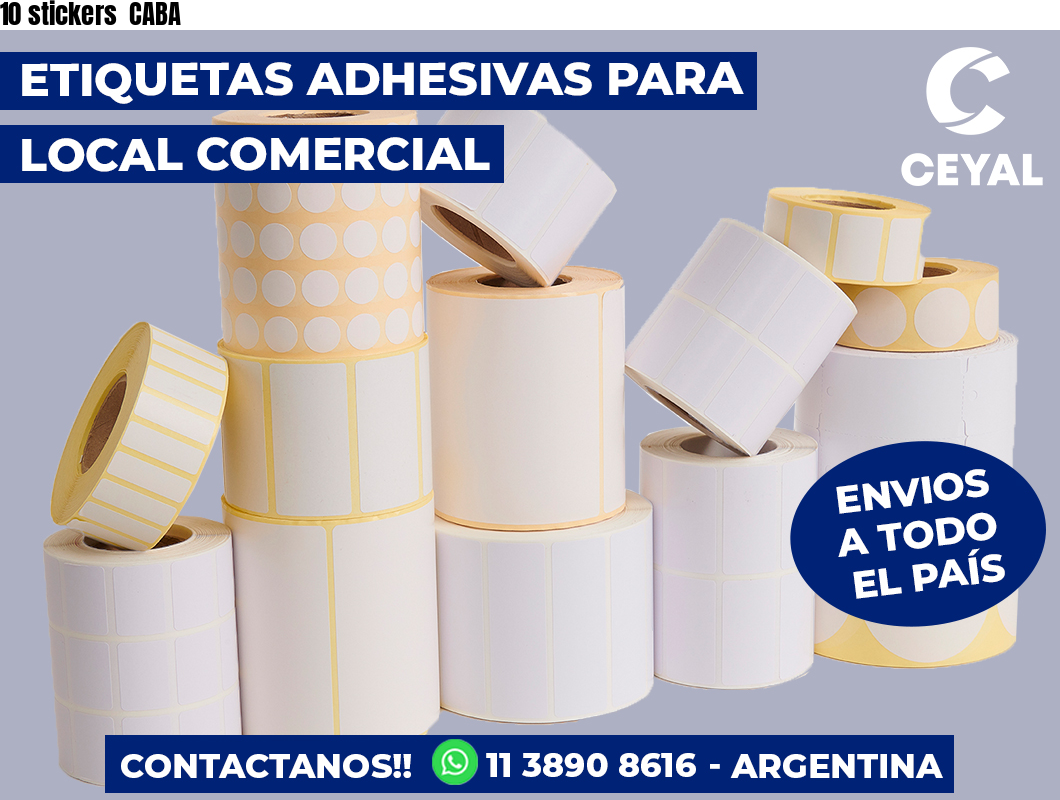 10 stickers  CABA