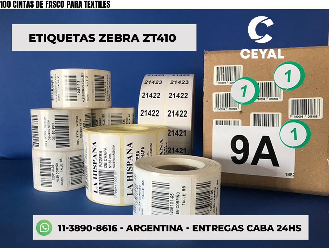 100 CINTAS DE FASCO PARA TEXTILES
