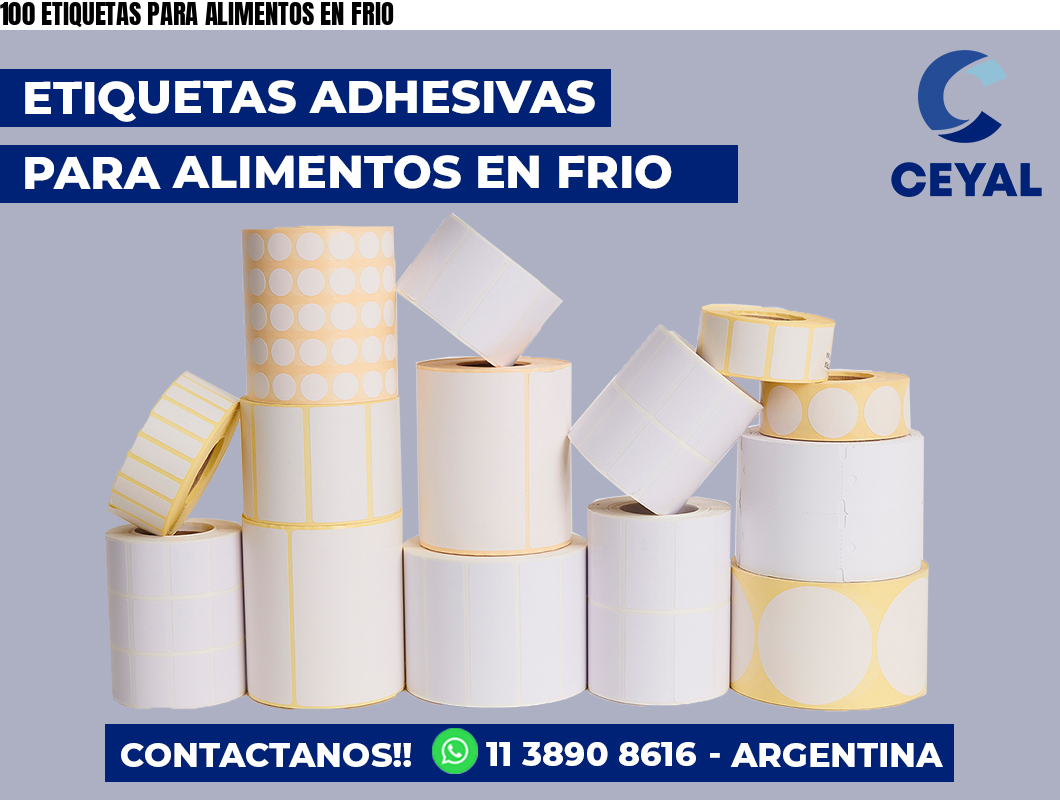 100 ETIQUETAS PARA ALIMENTOS EN FRIO
