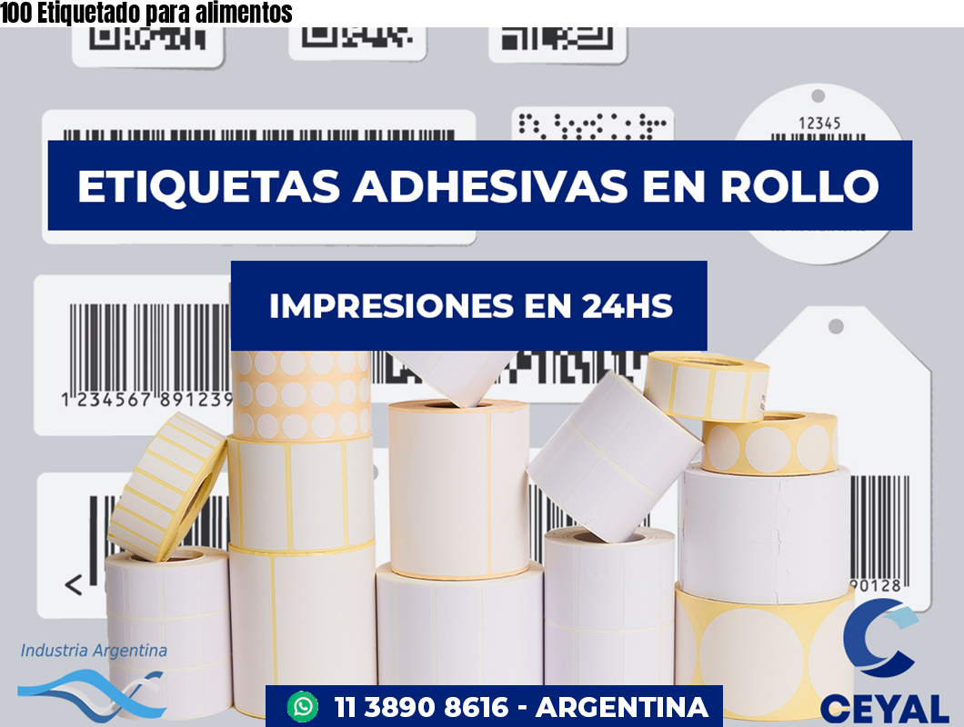 100 Etiquetado para alimentos