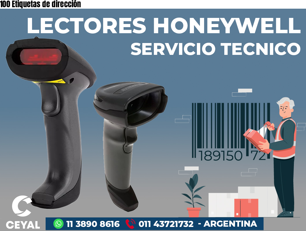 100 Etiquetas de dirección