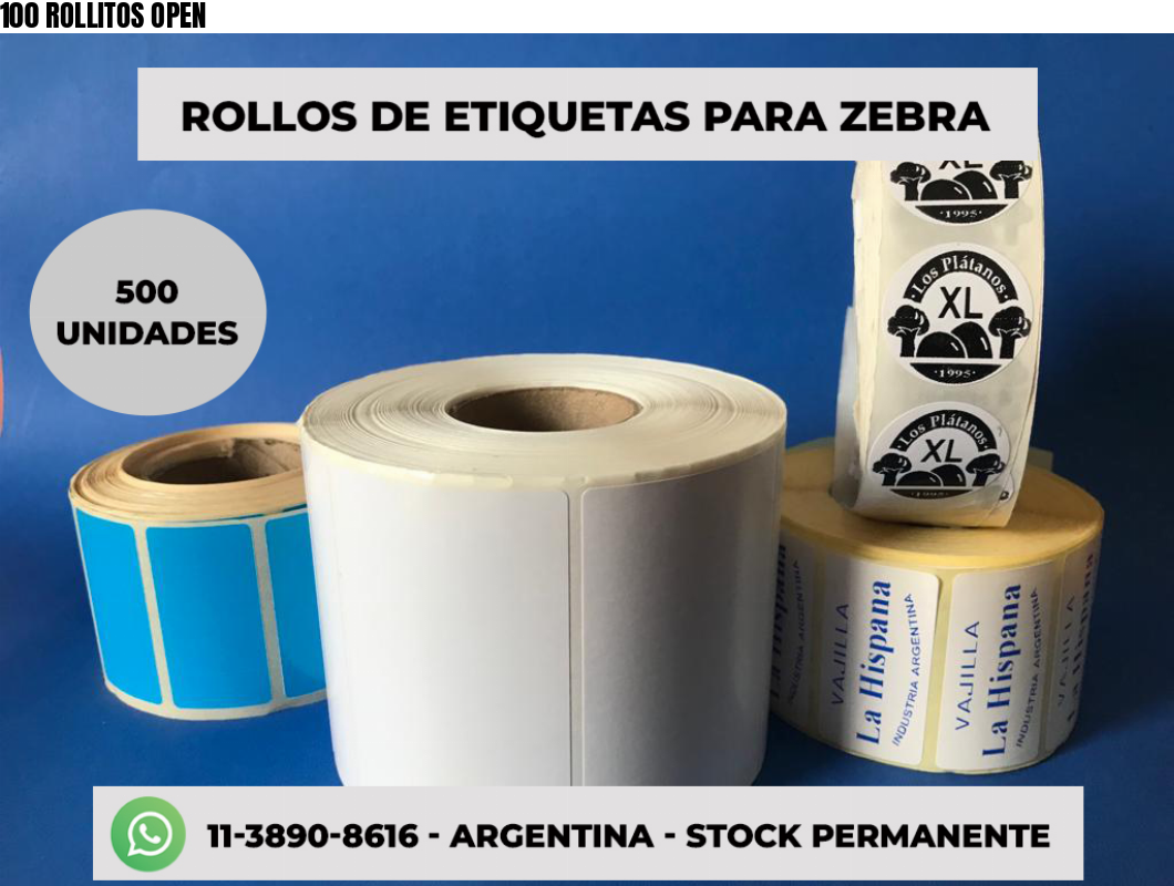 100 ROLLITOS OPEN