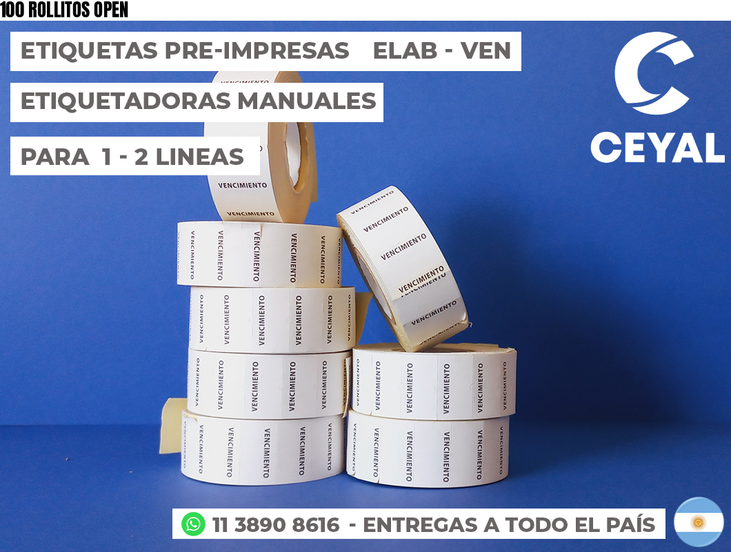 100 ROLLITOS OPEN