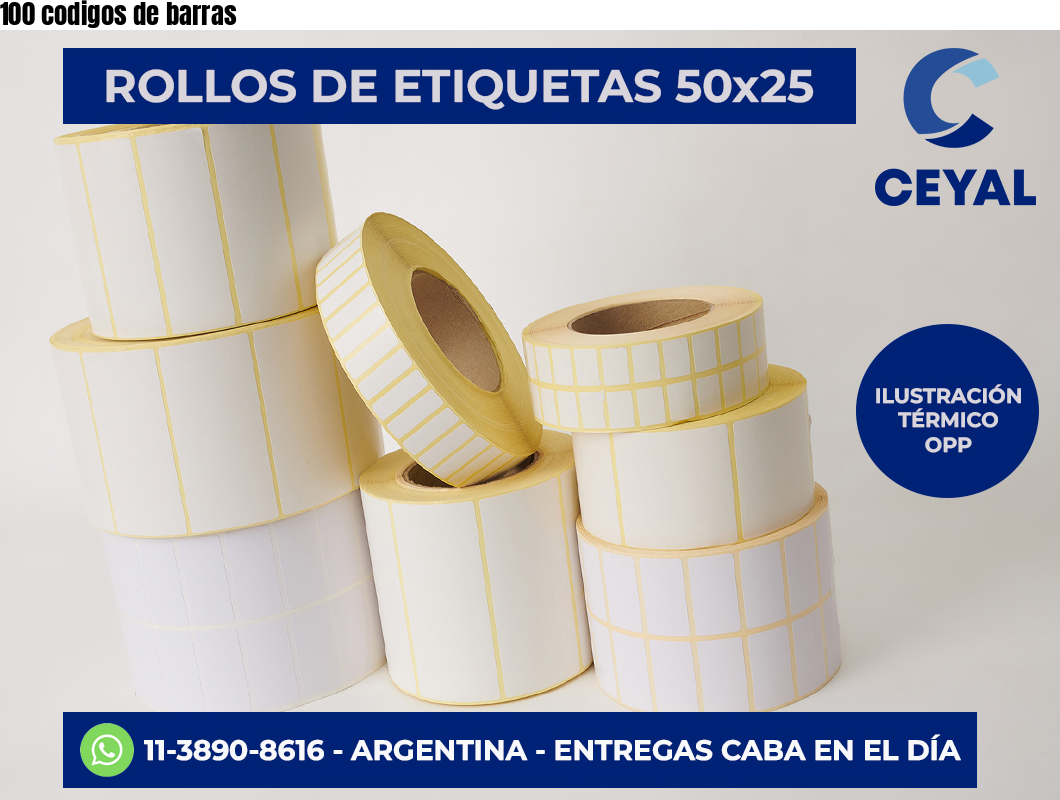 100 codigos de barras
