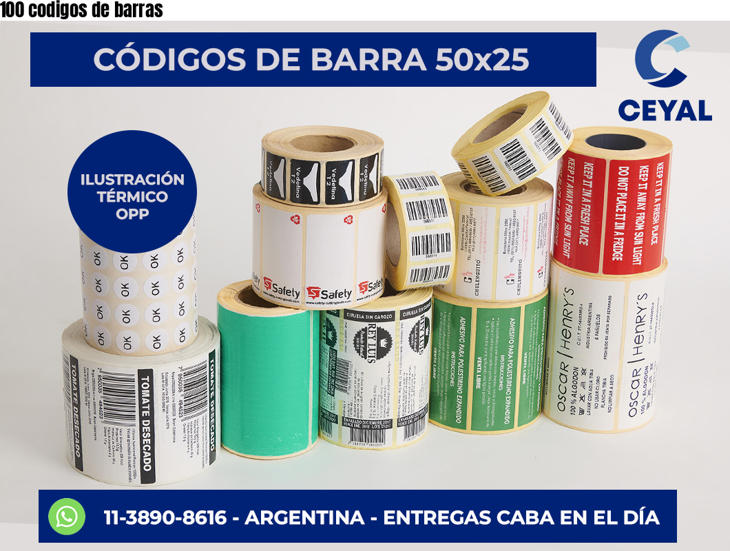 100 codigos de barras