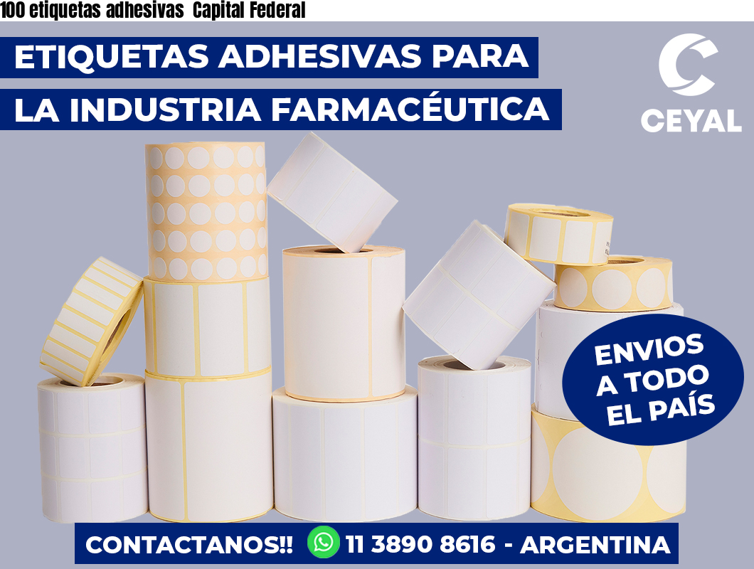 100 etiquetas adhesivas  Capital Federal
