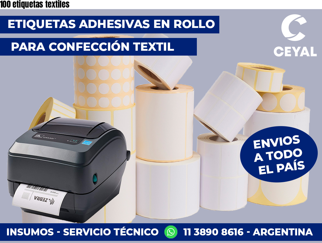 100 etiquetas textiles