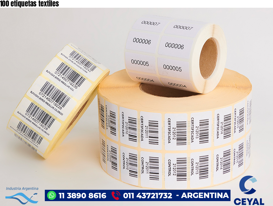 100 etiquetas textiles