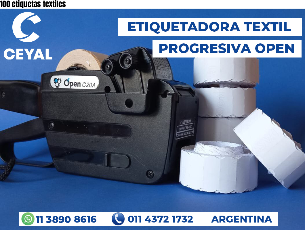100 etiquetas textiles