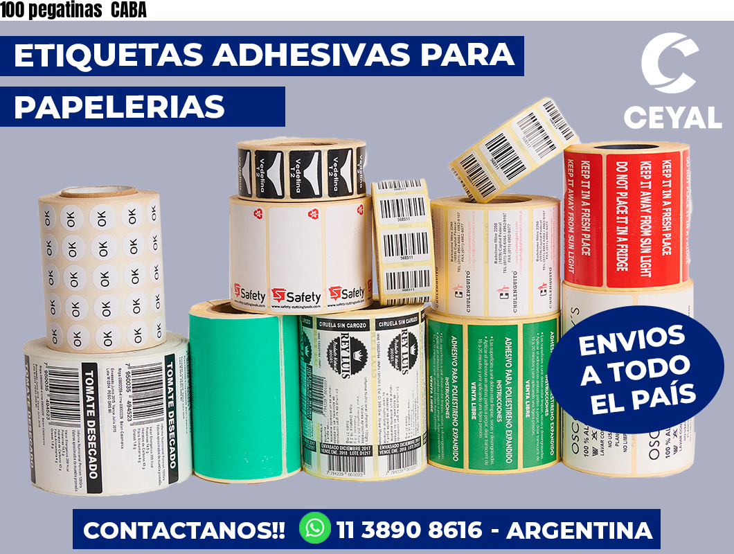 100 pegatinas CABA