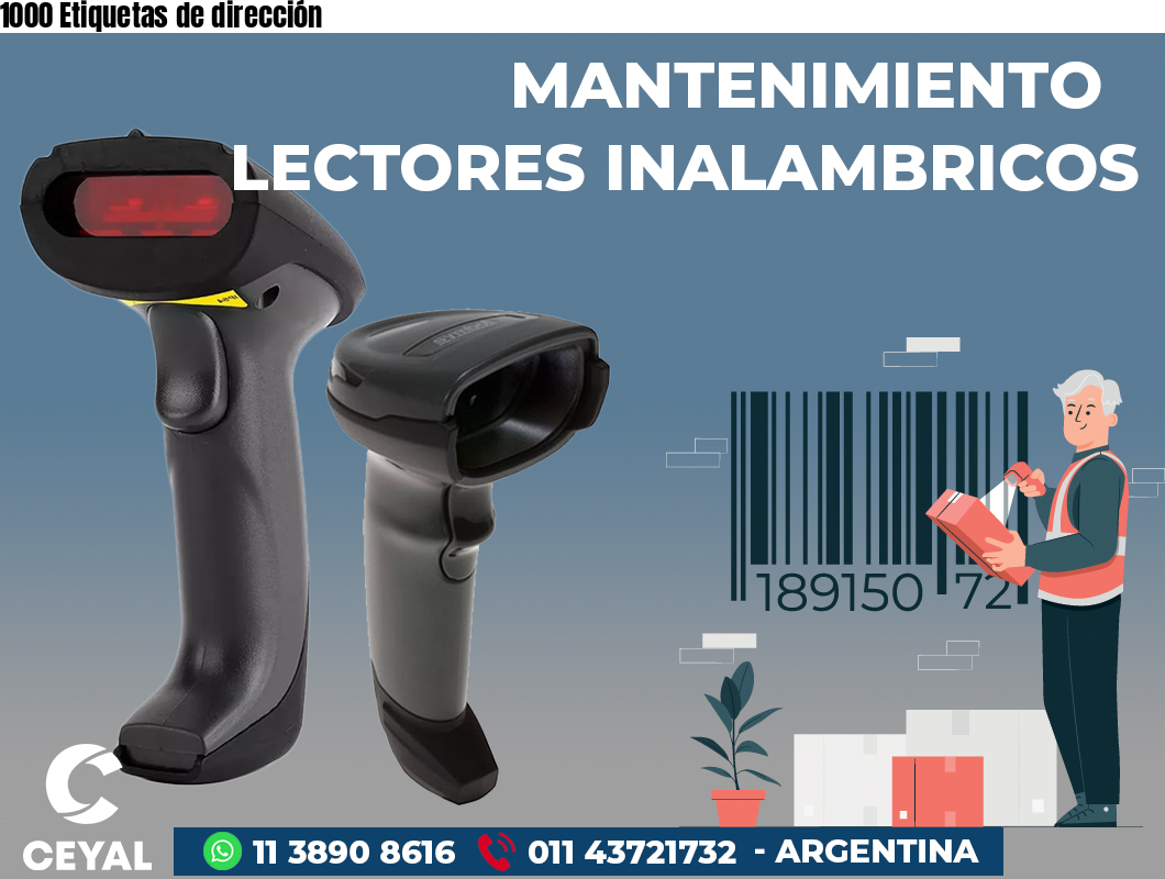1000 Etiquetas de dirección