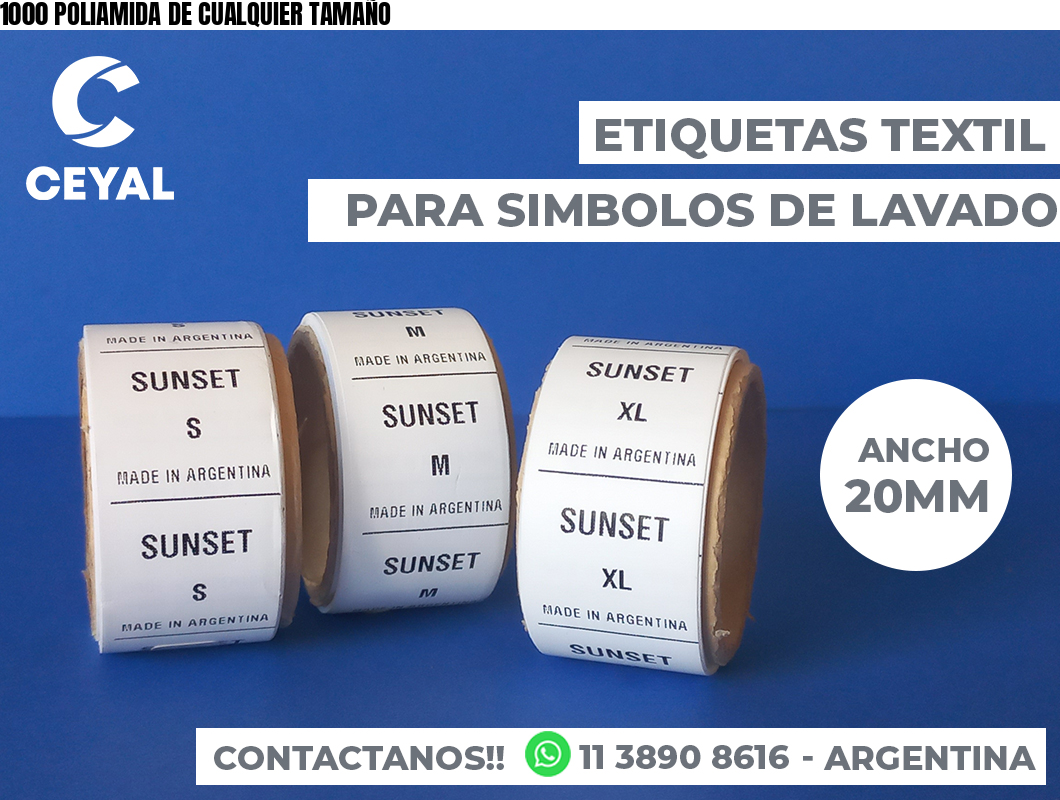 1000 POLIAMIDA DE CUALQUIER TAMAÑO