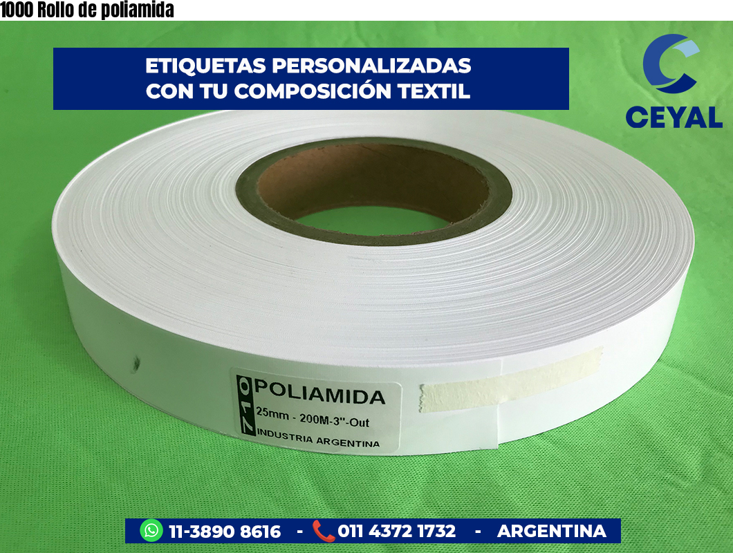 1000 Rollo de poliamida