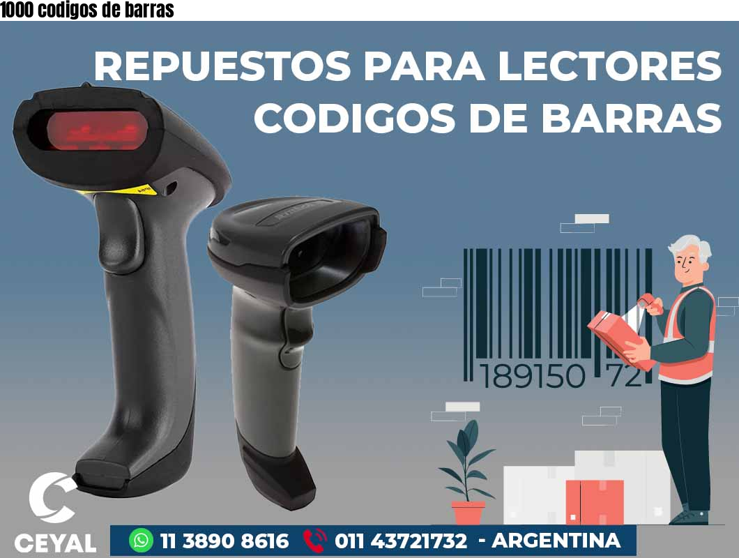 1000 codigos de barras
