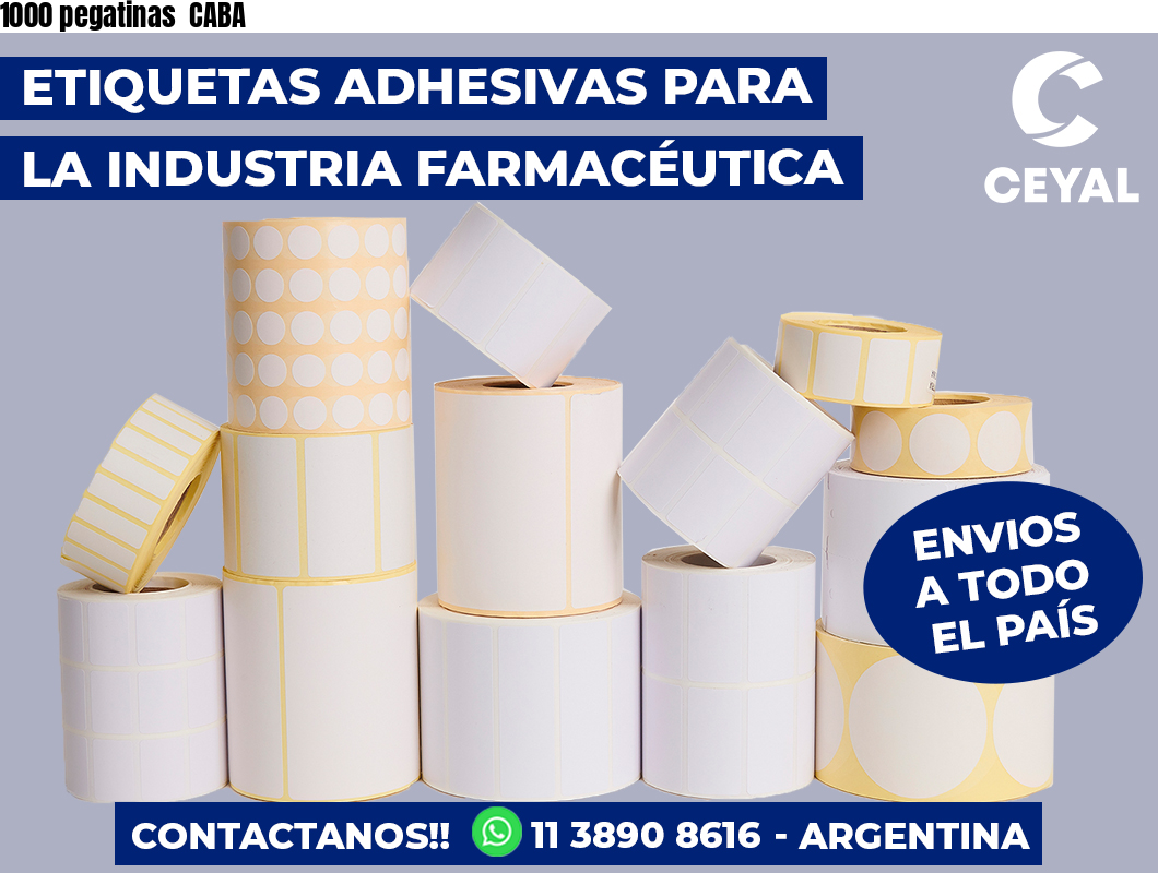 1000 pegatinas CABA