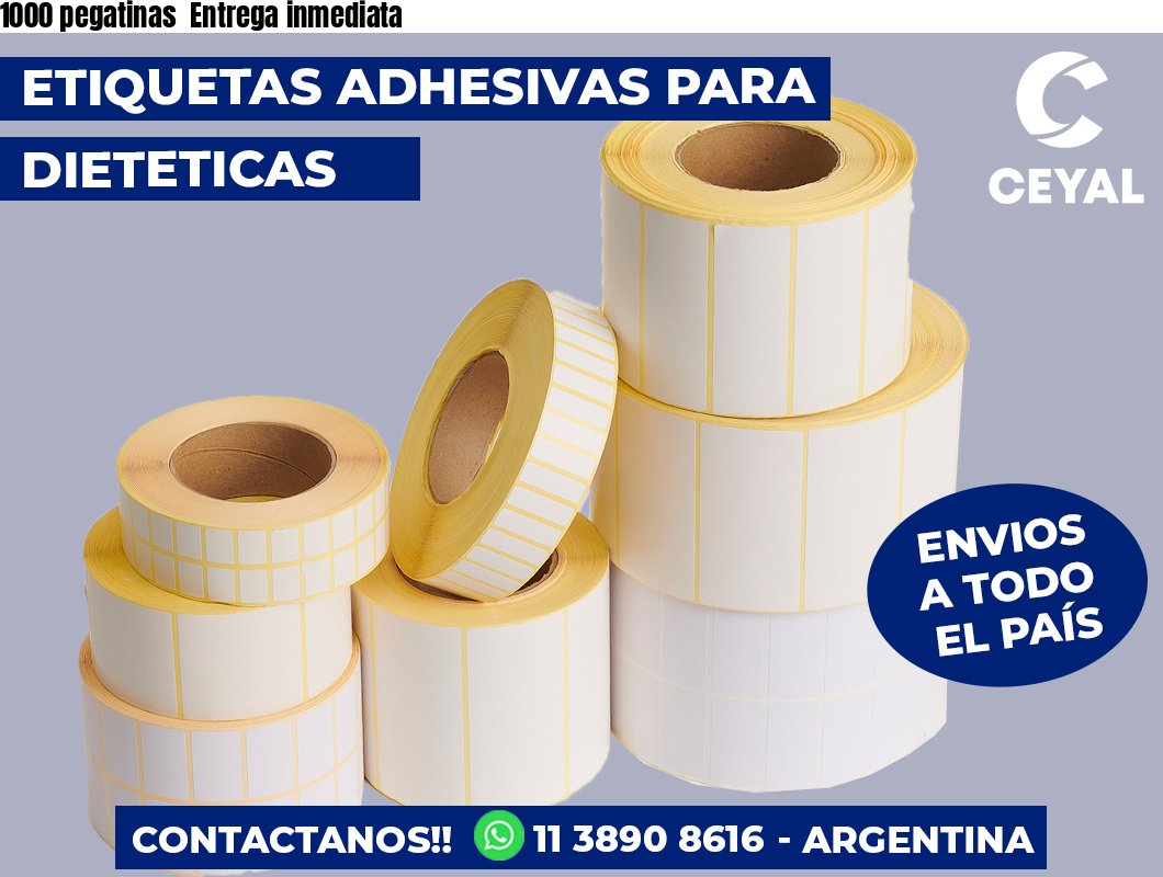 1000 pegatinas Entrega inmediata