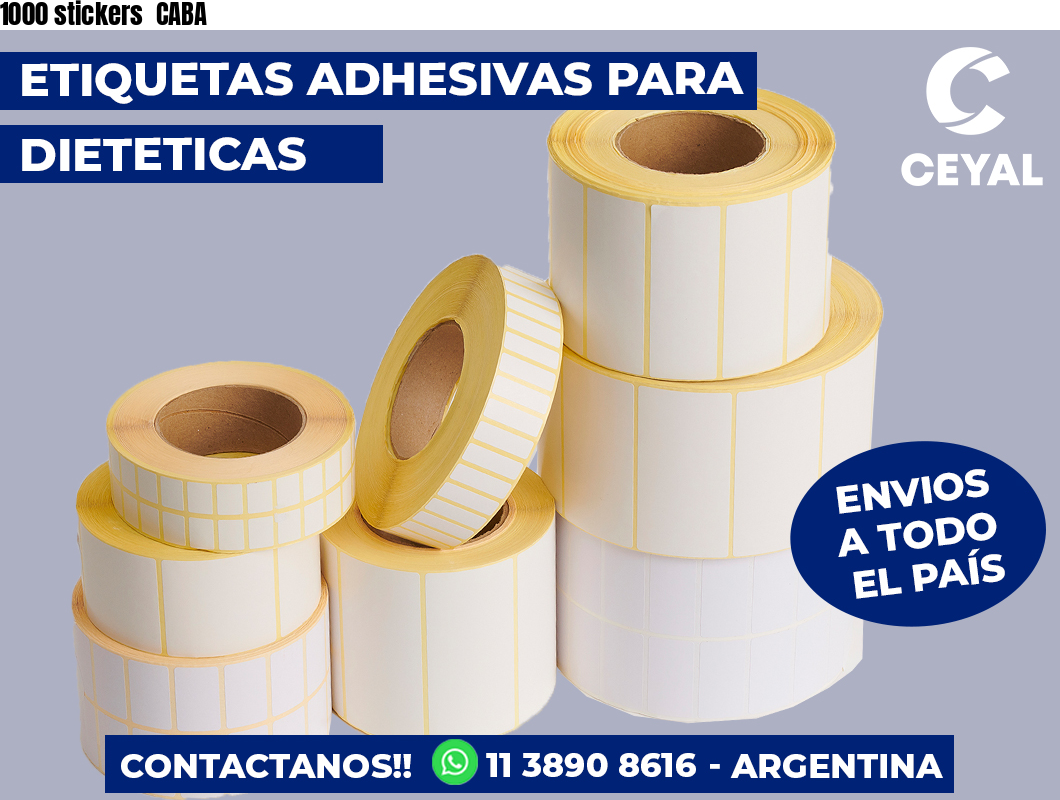1000 stickers CABA