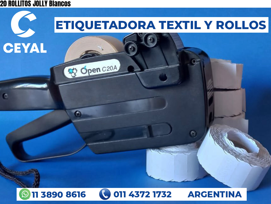 20 ROLLITOS JOLLY Blancos
