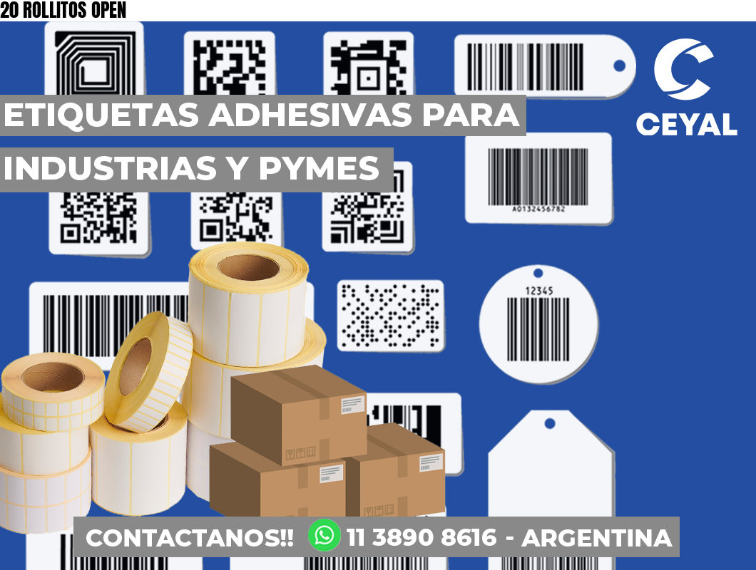 20 ROLLITOS OPEN