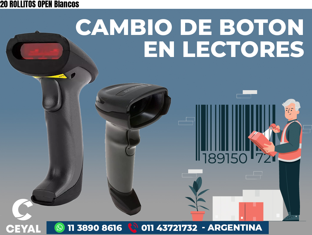 20 ROLLITOS OPEN Blancos