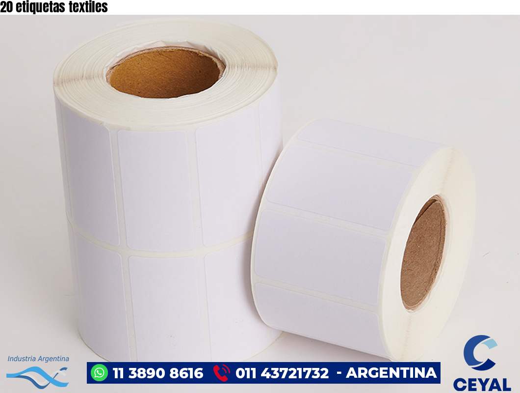 20 etiquetas textiles