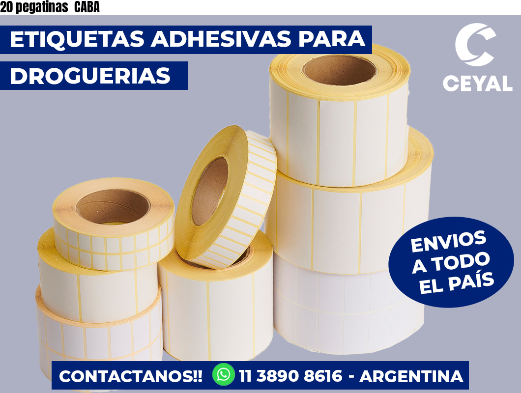 20 pegatinas CABA