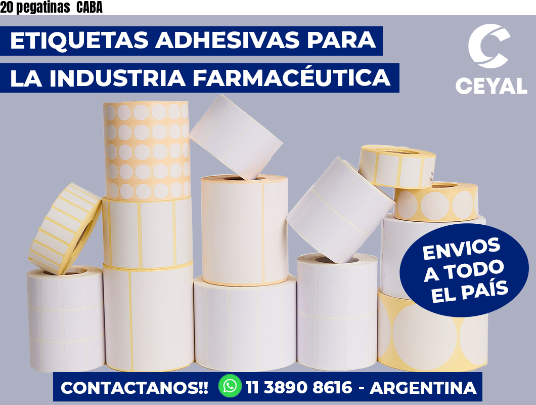 20 pegatinas CABA