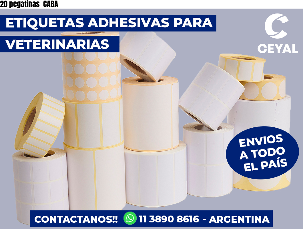 20 pegatinas  CABA