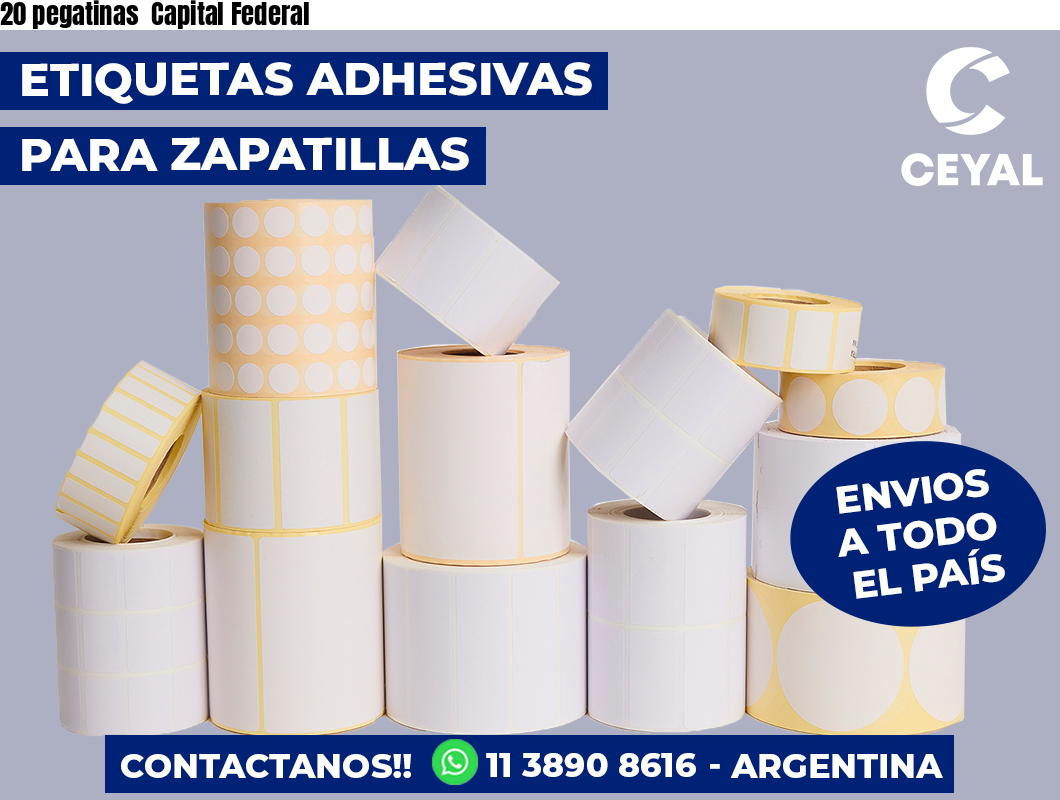 20 pegatinas Capital Federal