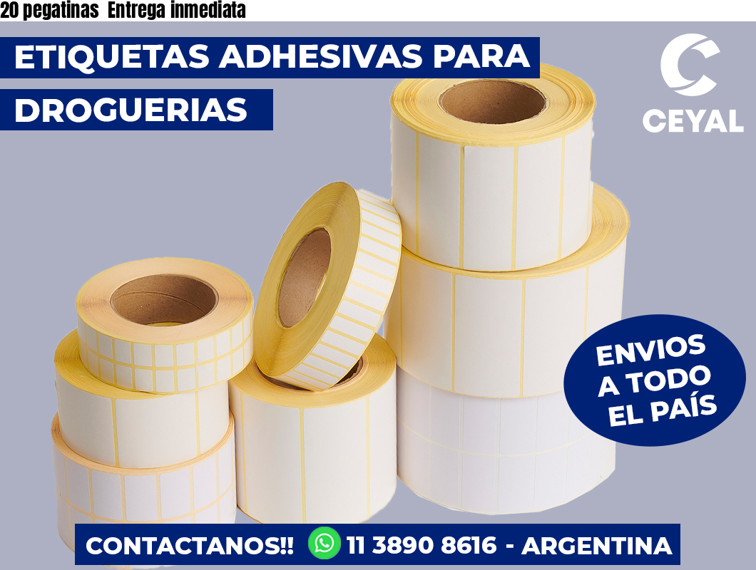 20 pegatinas Entrega inmediata