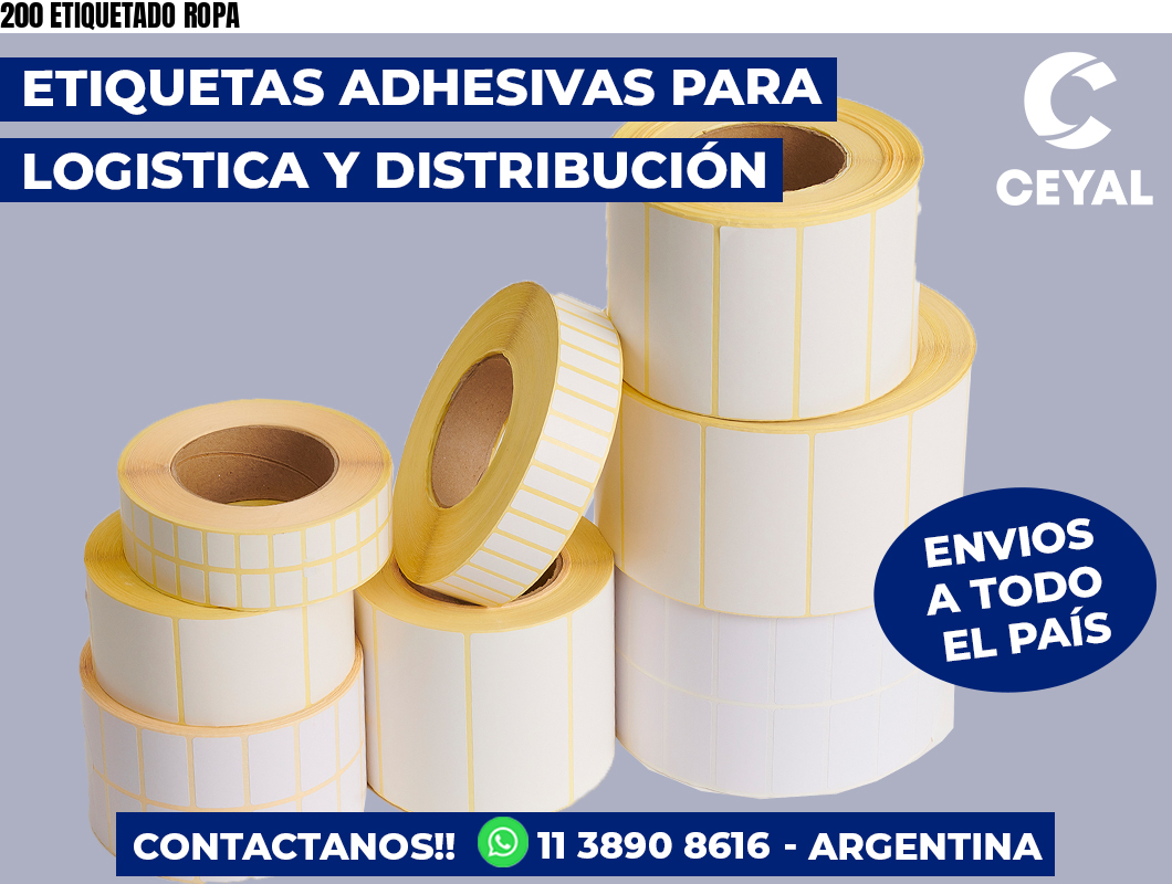 200 ETIQUETADO ROPA