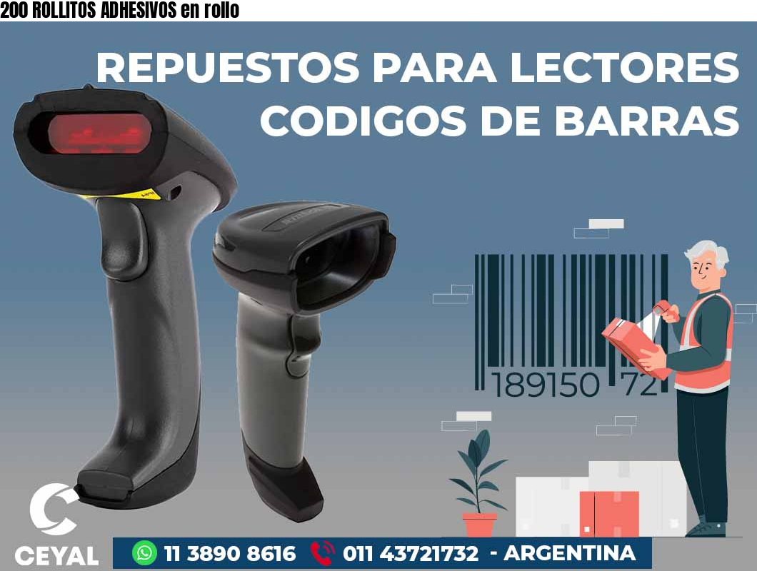 200 ROLLITOS ADHESIVOS en rollo