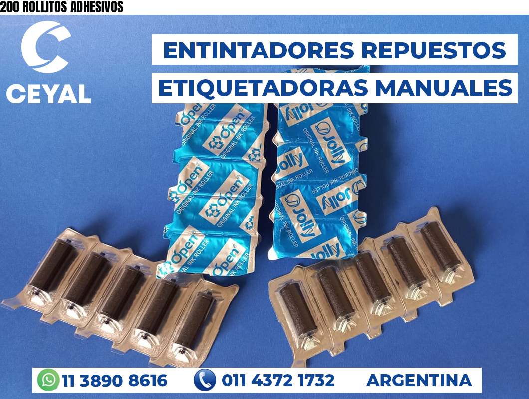 200 ROLLITOS ADHESIVOS