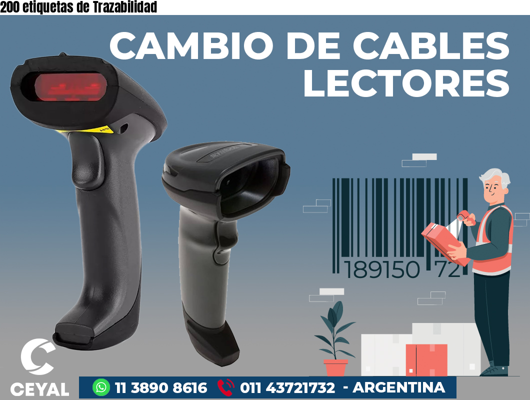 200 etiquetas de Trazabilidad