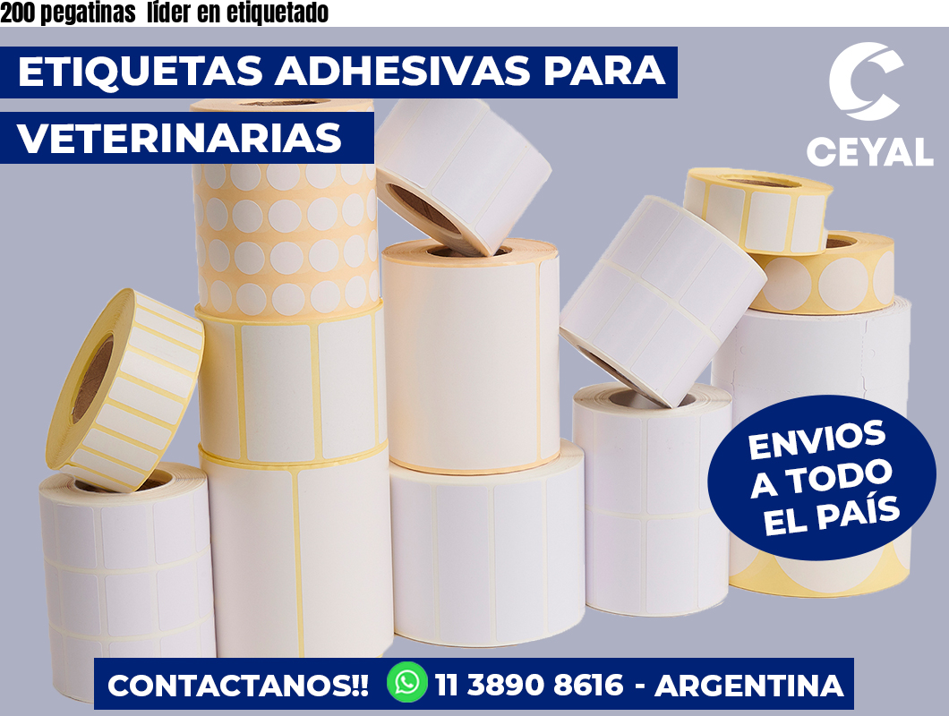 200 pegatinas líder en etiquetado