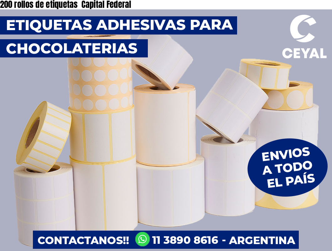 200 rollos de etiquetas  Capital Federal